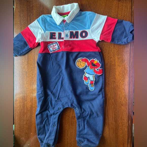 Sesame Street Other - Sesame Street Elmo One Piece - Red, Blue, and White